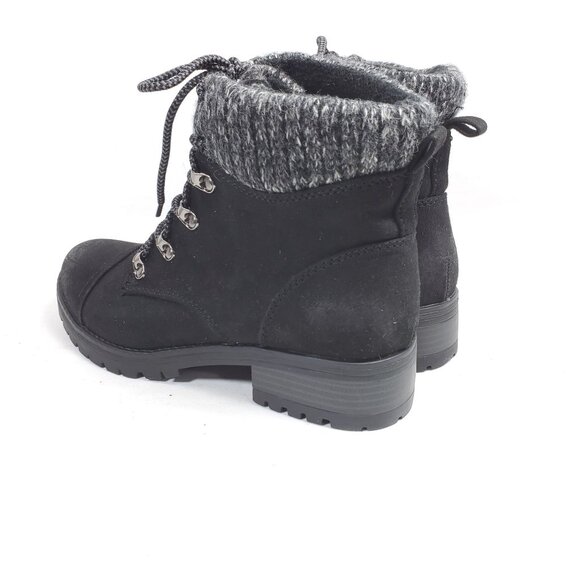 Universal Thread Women's Size 8 Combat Boots Fleece Lined Faux Suede - Picture 4 of 8